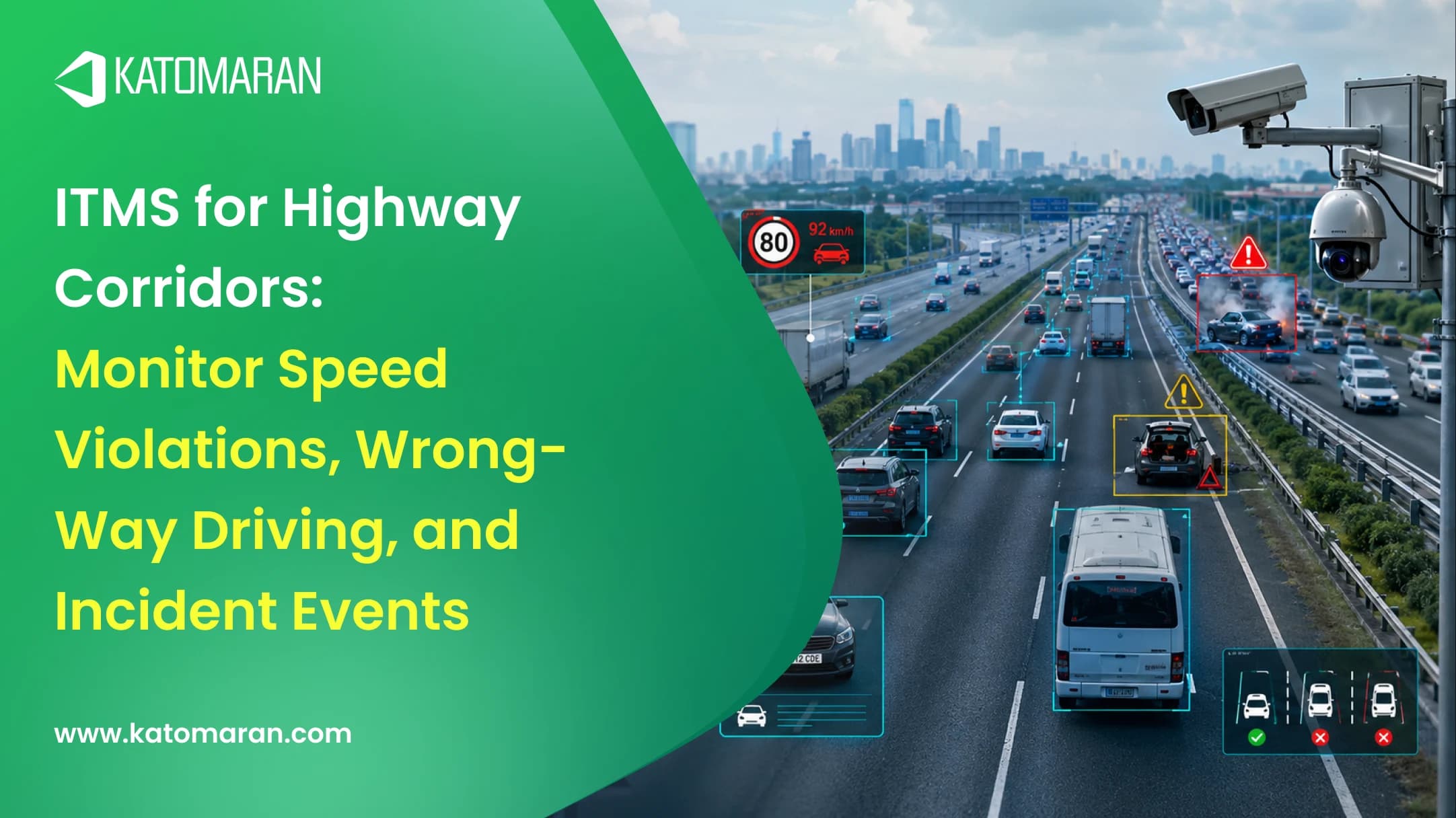ITMS for Highway Corridors: Monitor Speed Violations, Wrong-Way Driving, and Incident Events
