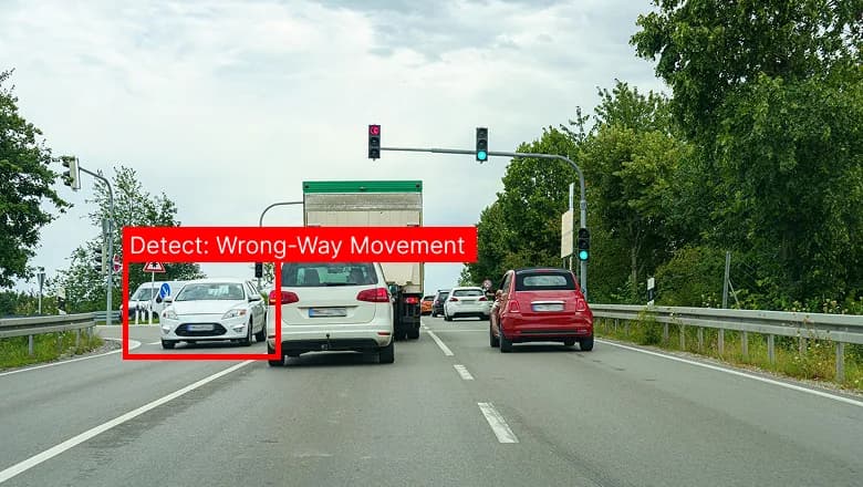 Opposite Direction Vehicle Alert