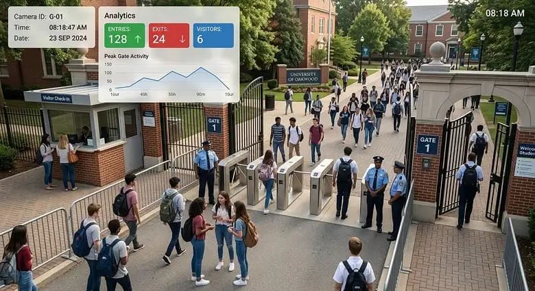 Student visitor access flow