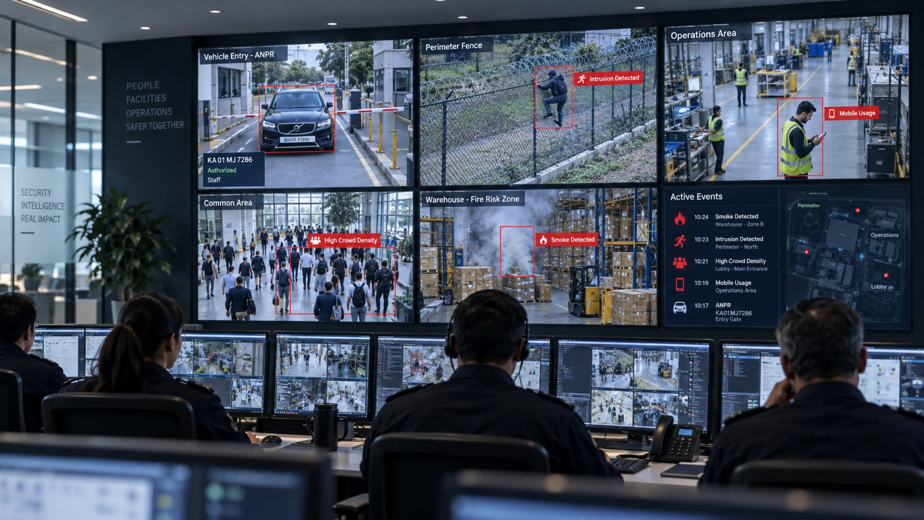 AI video analytics security monitoring