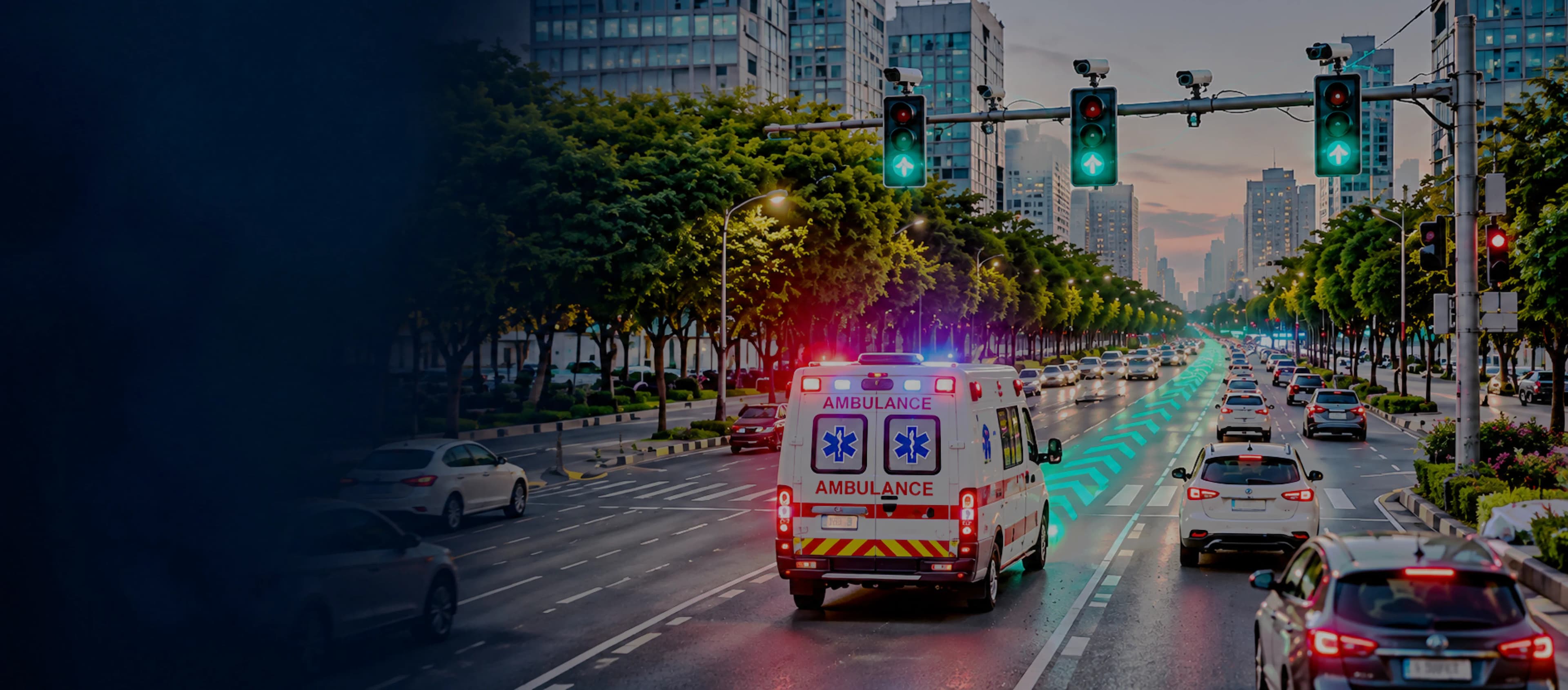 Green Corridors for Emergency Vehicles