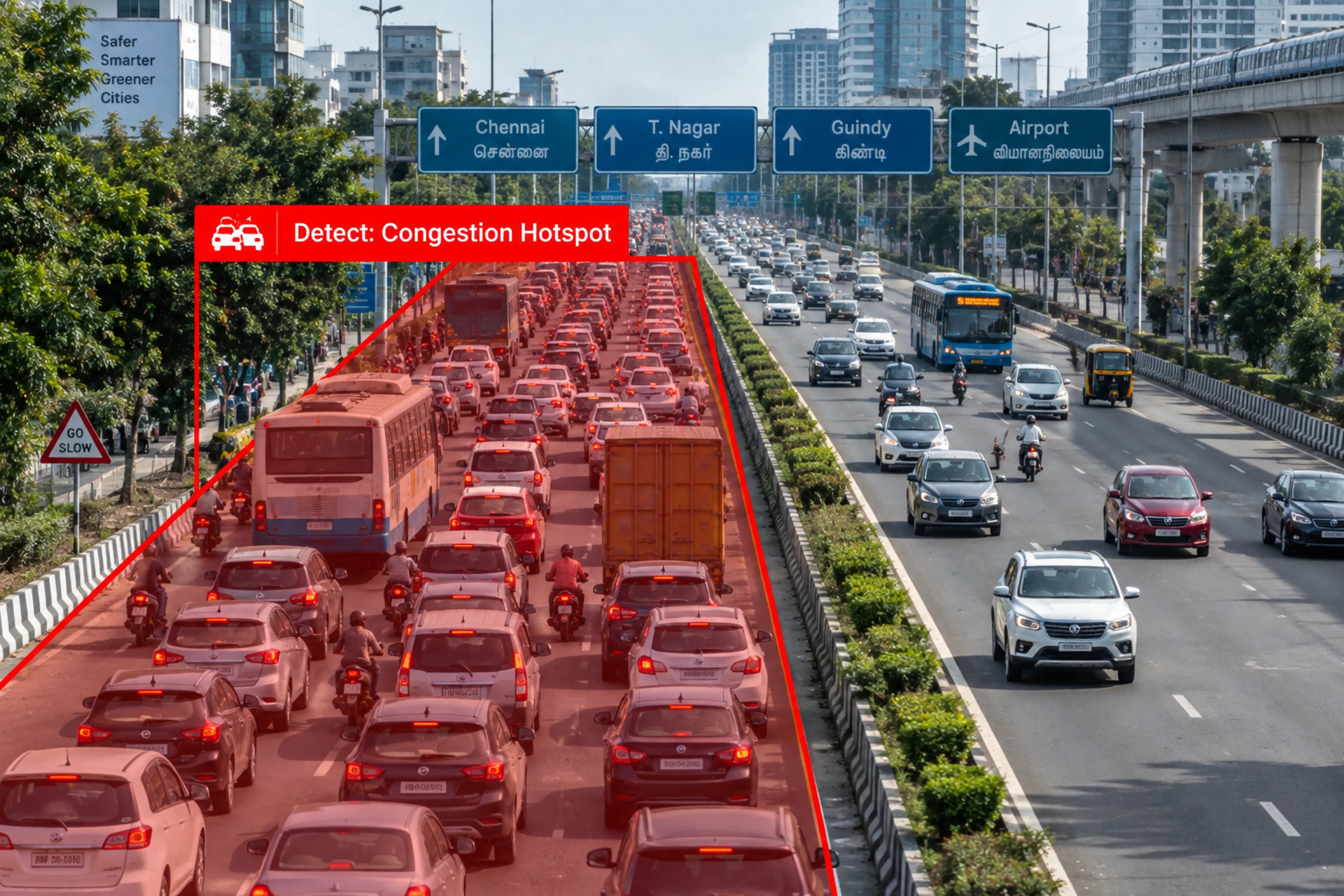 Traffic Density Threshold Alert