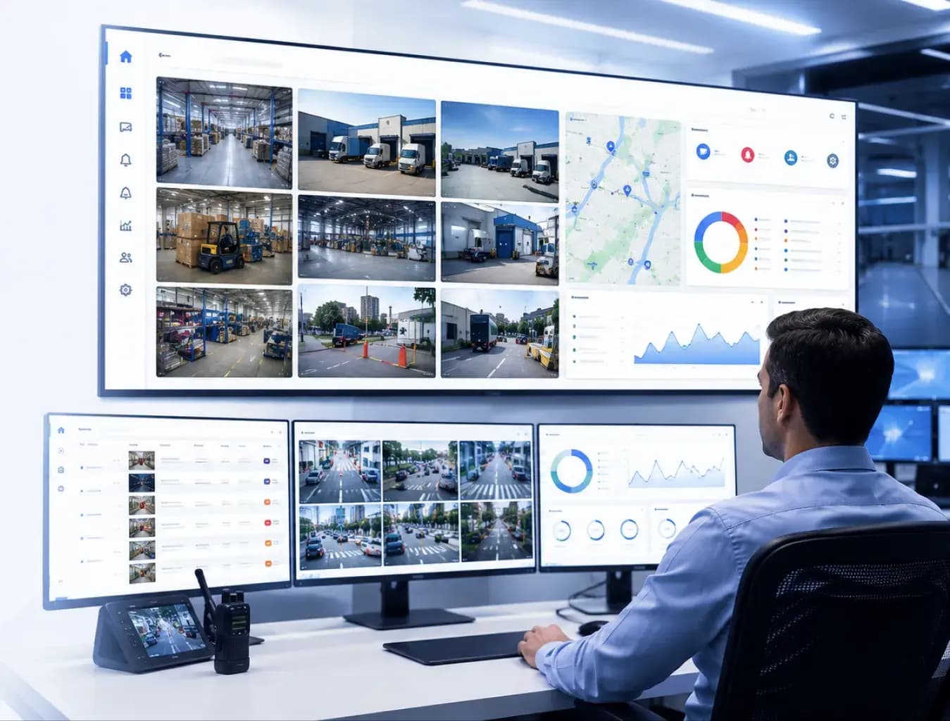 Centralized Video Monitoring Dashboard view