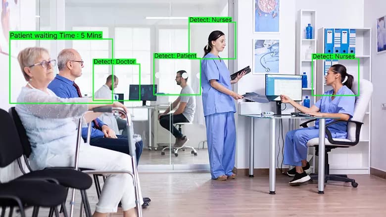 Patients waiting in clinic