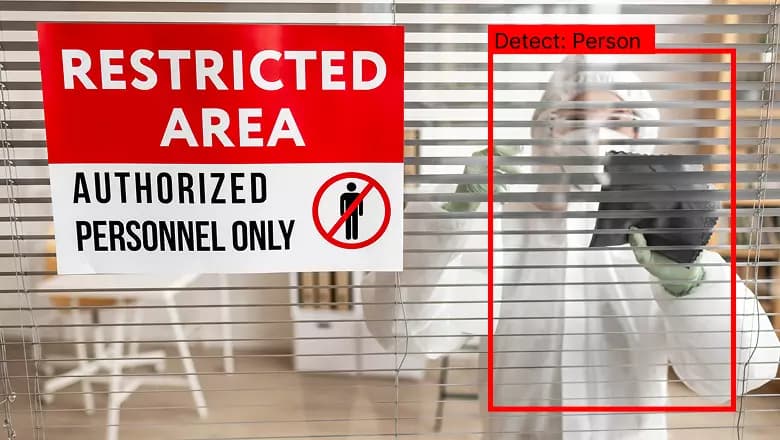 Person entering restricted ward