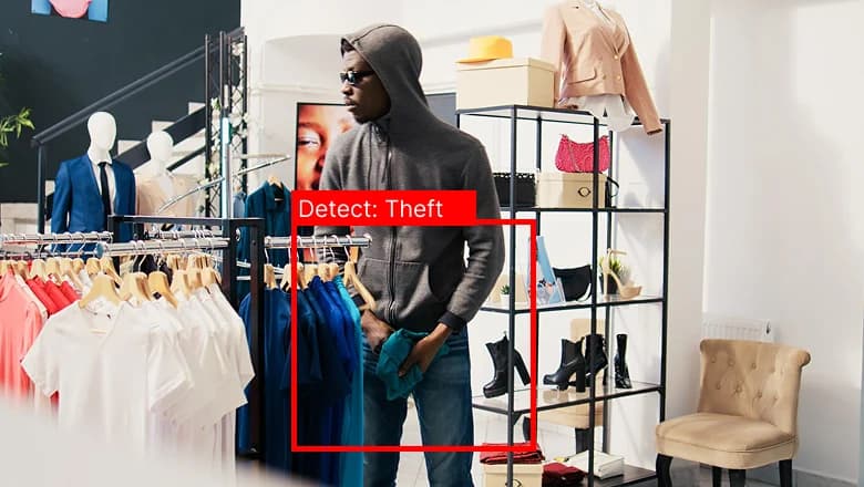 Person entering store zone