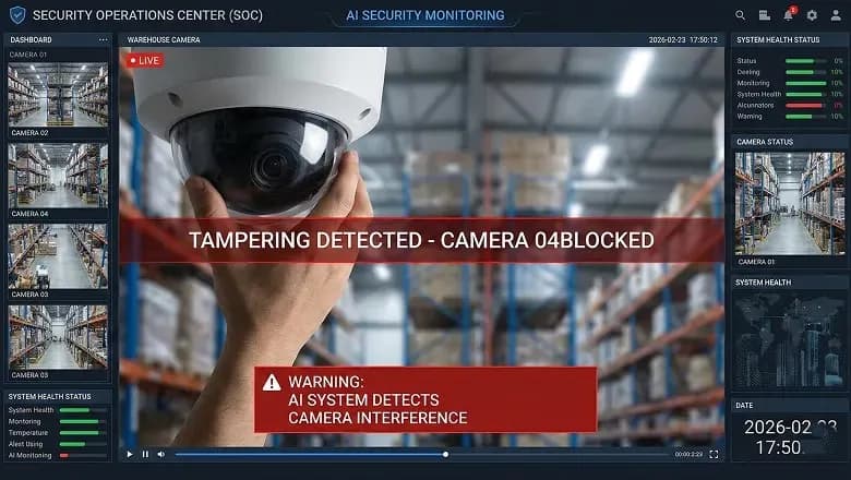 Camera view under obstruction